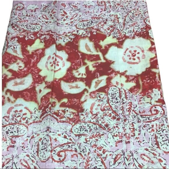 NWT ZARA BARBIE PINK WIDE-LEG PRINTED LINEN BLEND TROUSERS SizeXS - Picture 13 of 13